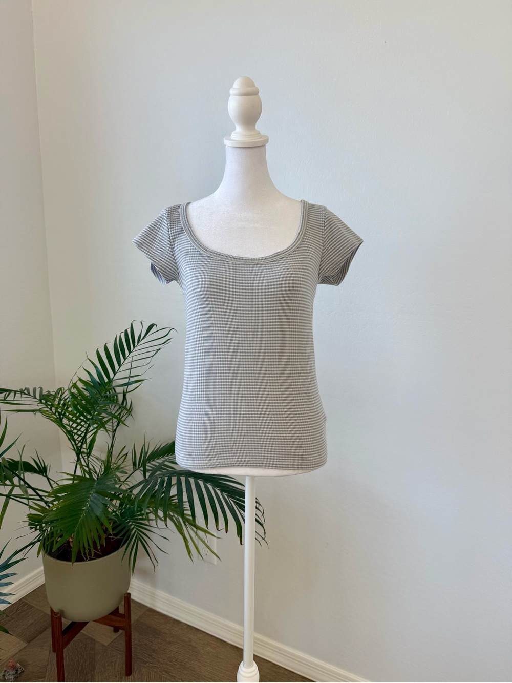 SPLENDID - Selena Striped Rib-knit T-shirt